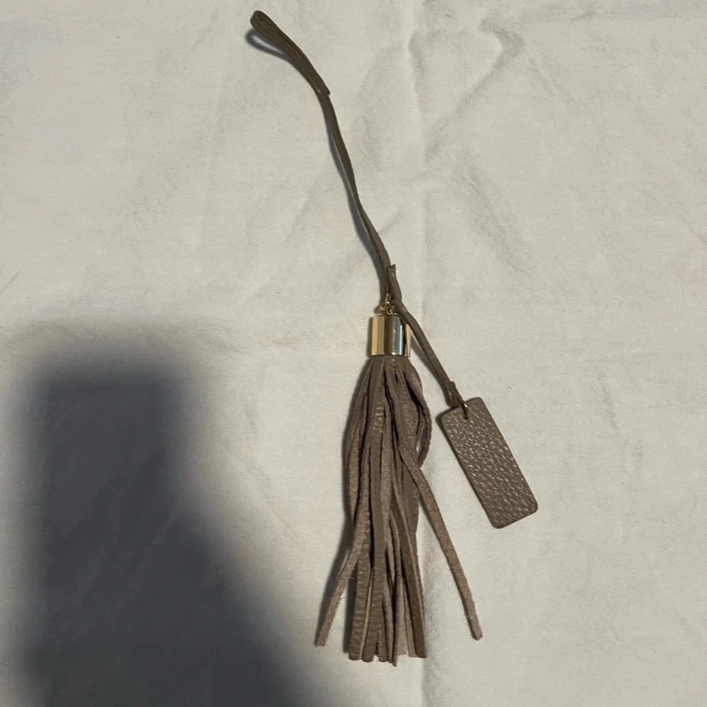 Cuyana leather bag tassel